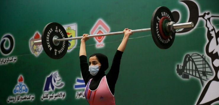 تصاویر| مسابقات وزنه‌برداری زنان در خوزستان