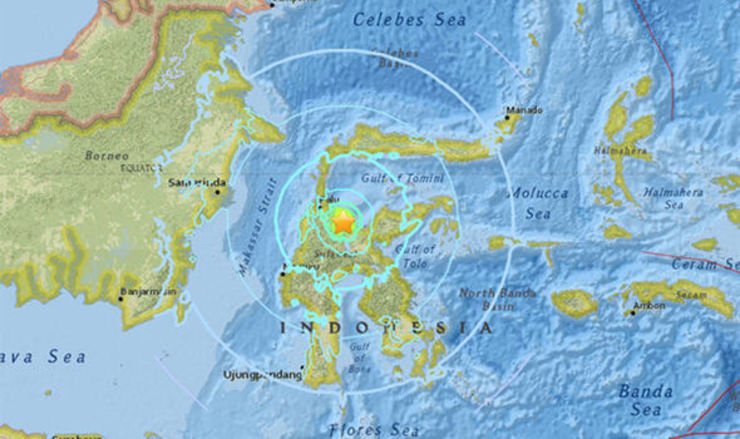 زلزله‌ ۳/ ۶ ریشتری سولاوسی اندونزی را لرزاند