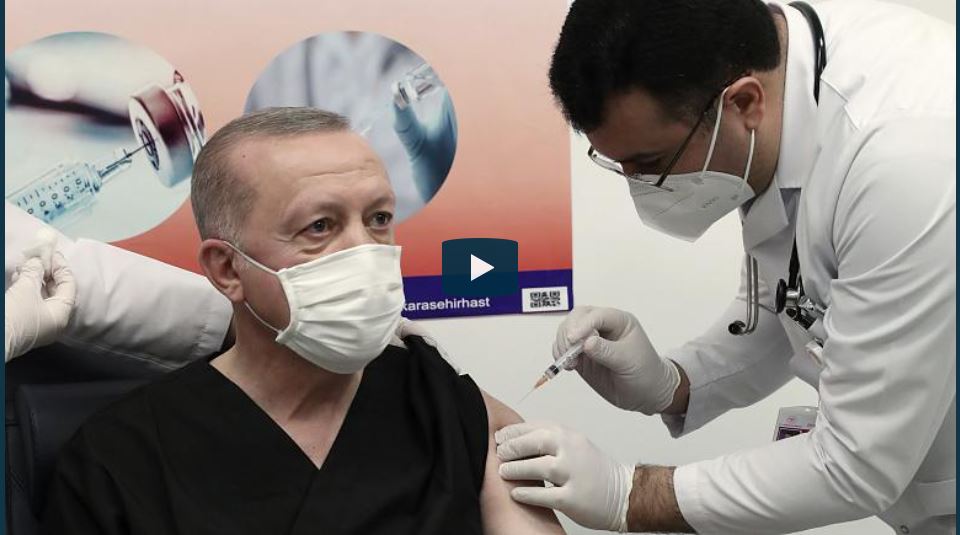 واکسن چینی کرونا به اردوغان تزریق شد