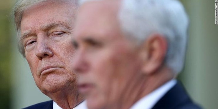 واشنگتن‌پست: پنس در مراسم خداحافظی ترامپ شرکت نمی‌کند