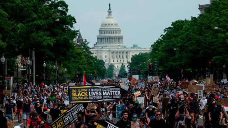 اعتراضات ضد نژادپرستی در آمریکا بار دیگر آغاز شد