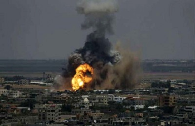 حمله هوایی اسرائیل به مناطقی در نوار غزه