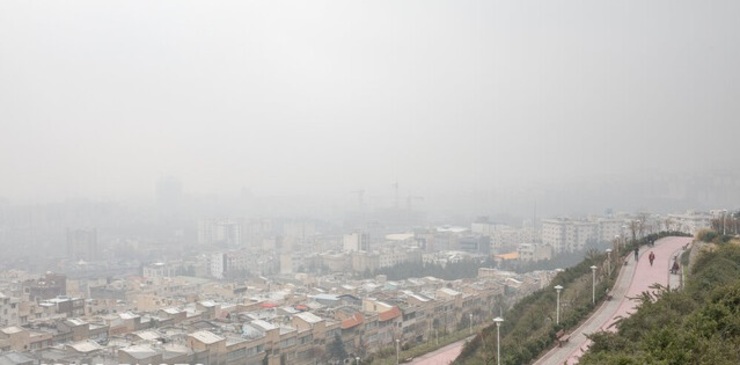 کیفیت هوا در ۱۱ نقطه تهران در وضعیت قرمز است