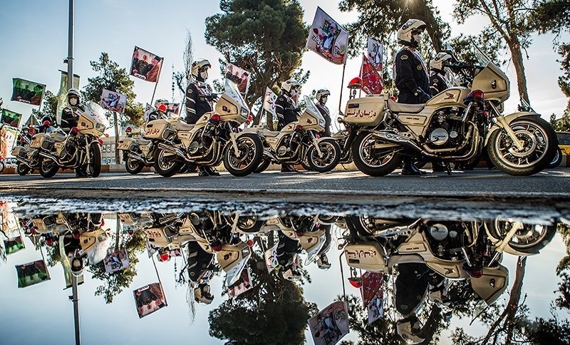 تصاویر| رژه موتورسواران در سالروز ورود امام