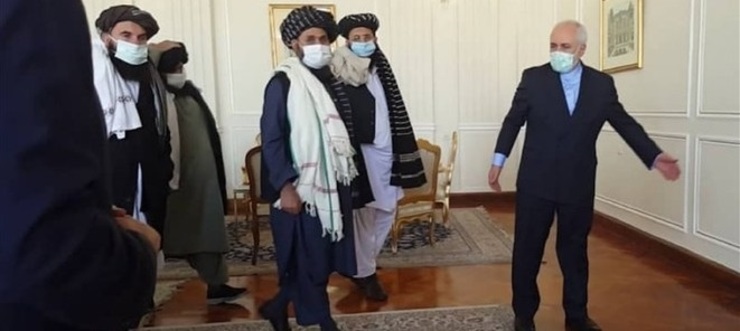 ظریف در دیدار با طالبان: آمادگی ایران برای تسهیل گفت‌وگو بین طالبان، دولت و دیگر گروه‌های افعان