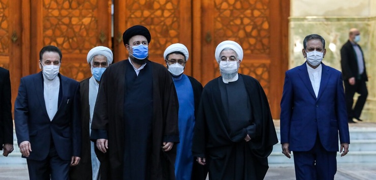تصاویر| تجدید میثاق روحانی و اعضای دولت با آرمان‌های امام