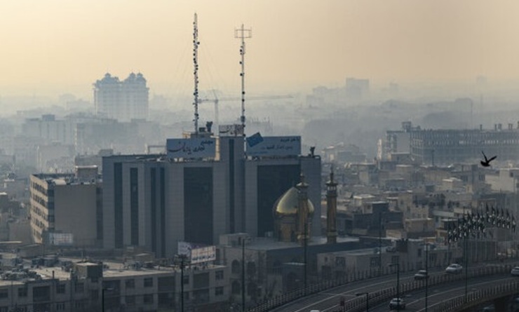 شاخص هوای تهران در مرز آلودگی