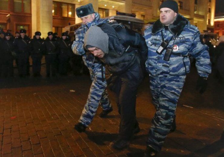 دستگیری گسترده معترضان در روسیه پس از محکومیت ناوالنی به زندان