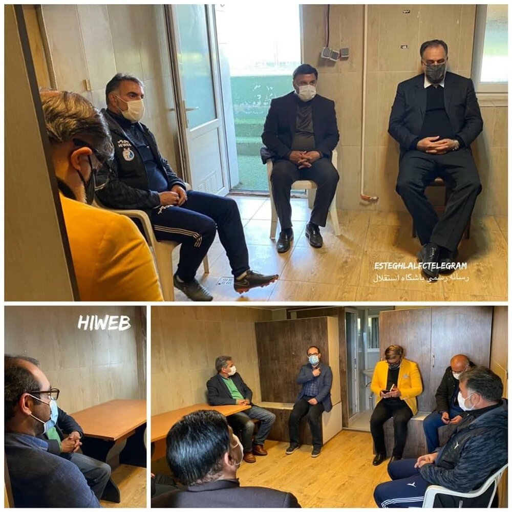 عکس/جلسه مددی با فکری پس از پایان تمرین استقلال عکس/جلسه مددی با فکری پس از پایان تمرین استقلال