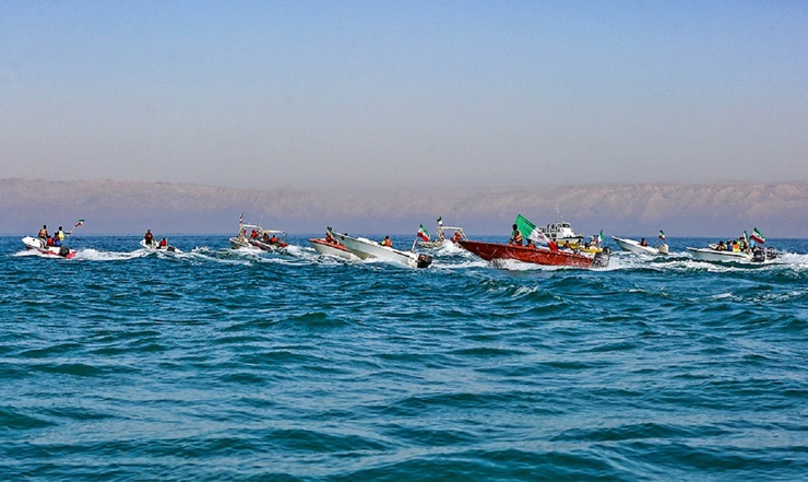 تصاویر| رژه شناور‌های دریایی در ۲۲ بهمن