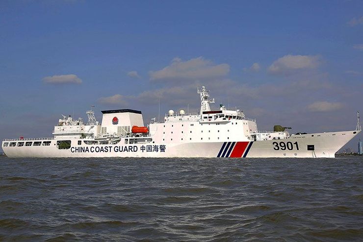چین به گارد ساحلی اجازه شلیک به کشتی های خارجی را داد