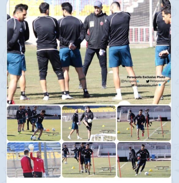 تمرین سه مصدوم پرسپولیس با کادرپزشکی /عکس