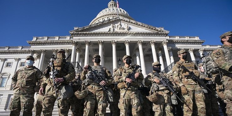 5000 نیروی گارد ملی آمریکا در واشنگتن به حالت آماده باش درآمدند