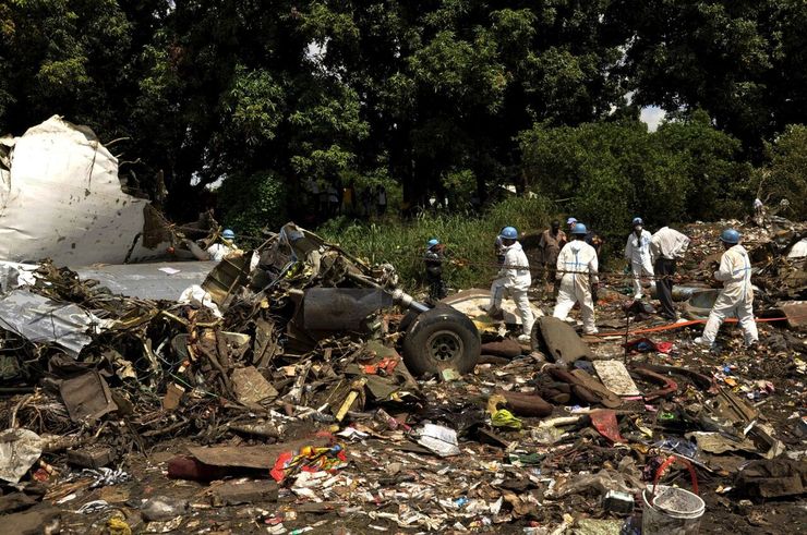 سقوط هواپیمای سودانی با ۱۰ کشته