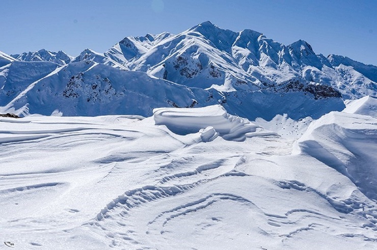 تصاویر| ارتفاعات شگفت‌انگیز الیگودرز؛ پوشیده از برف