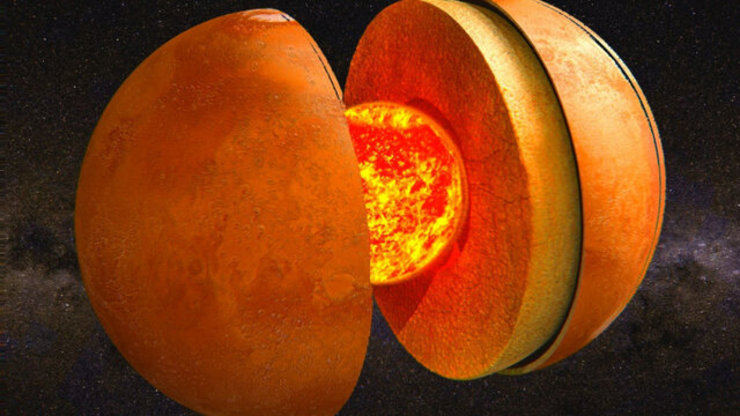 اندازه‌ی هسته‌ مریخ در اتفاقی ناگهانی کشف شد!