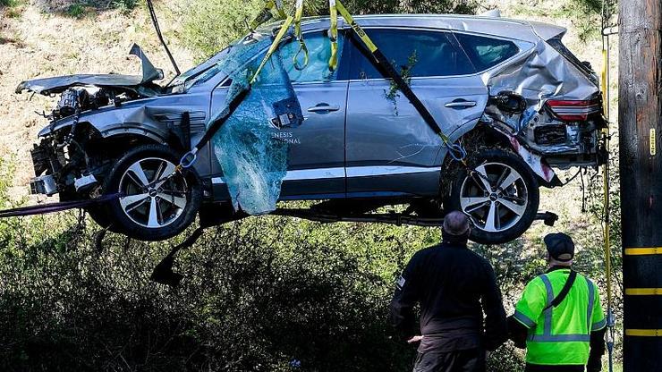 عکس| سانحه شدید رانندگی برای گلف‌باز مشهور آمریکایی