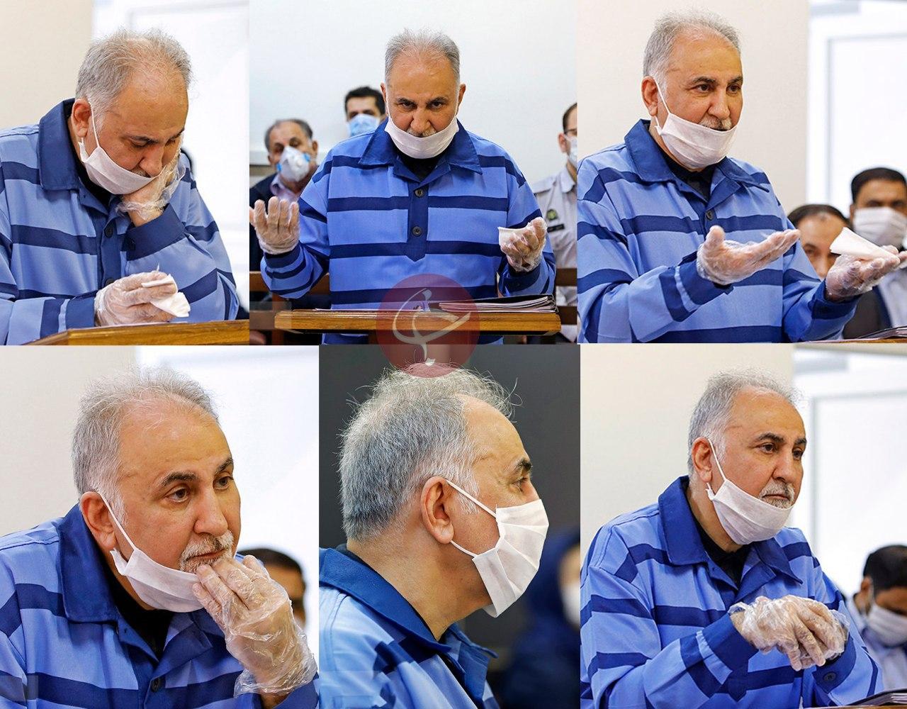 عکس/ محمدعلی نجفی با دستکش و ماسک در دادگاه قتل میترا استاد