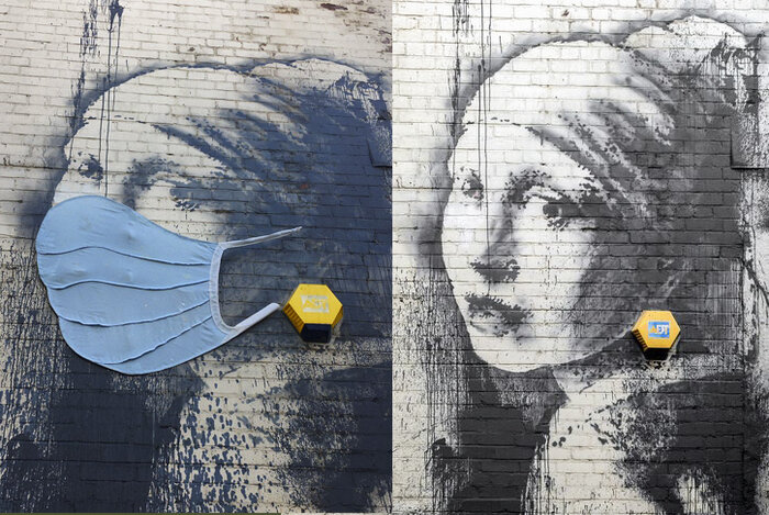 تصاویر| تقدیر «بنکسی» از پرستاران با یک نقاشی جدید تصاویر| تقدیر «بنکسی» از پرستاران با یک نقاشی جدید