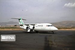۲ نفر بدلیل فرود اضطراری هواپیما در تهران شوکه شدند