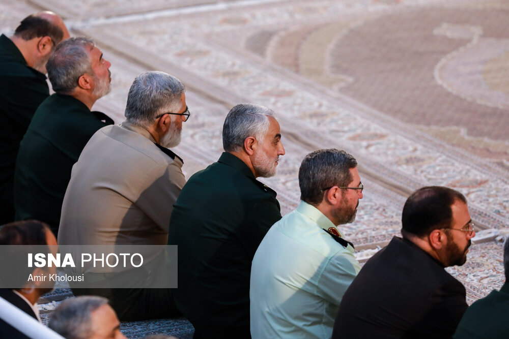 آخرین تصویر از حضور سردار سلیمانی در مراسم سالروز رحلت امام خمینی