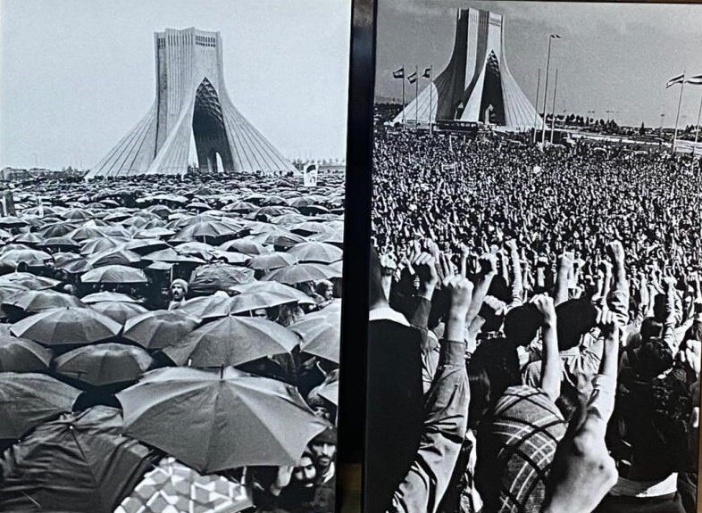 عکس منتشر نشده از امام خمینی(ره) که به برج آزادی اهدا شد عکس منتشر نشده از امام خمینی(ره) که به برج آزادی اهدا شد