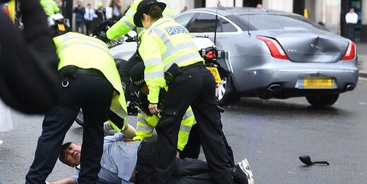 تصاویر| بوریس جانسون تصادف کرد