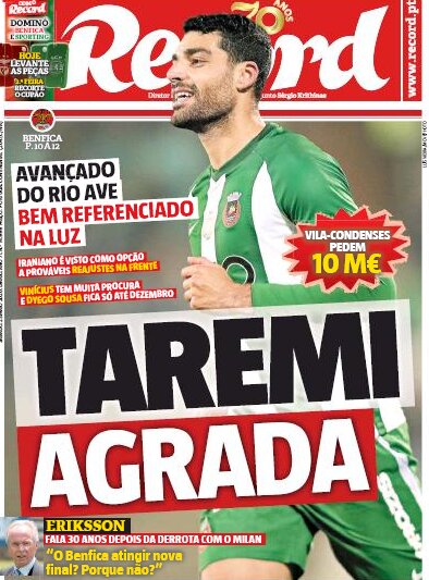 بنفیکا خواهان مهدی طارمی شد/ ۱۰ میلیون یورو قیمت مهاجم ایران