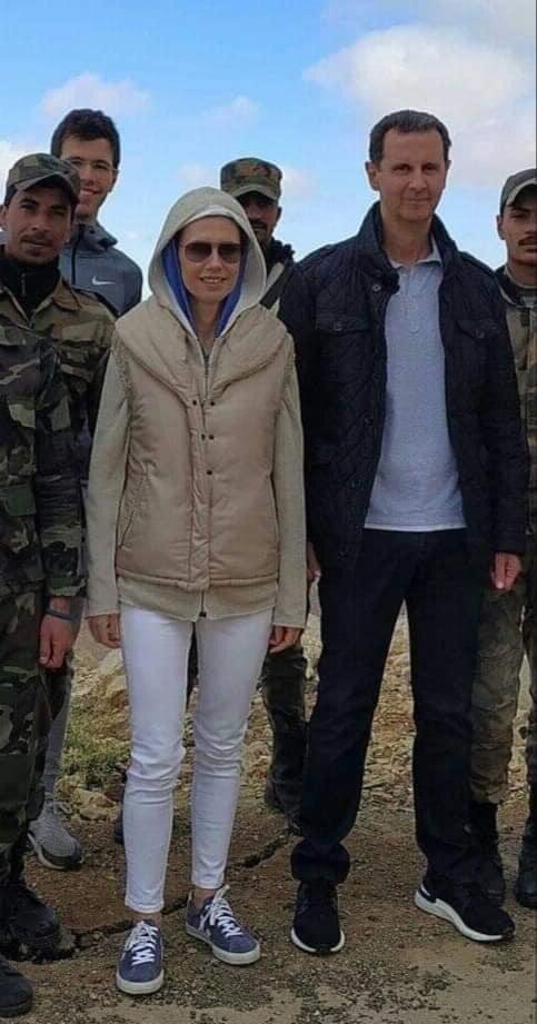 بازدید بشار اسد و همسرش از پایگاه ارتش سوریه/عکس بازدید بشار اسد و همسرش از پایگاه ارتش سوریه/عکس