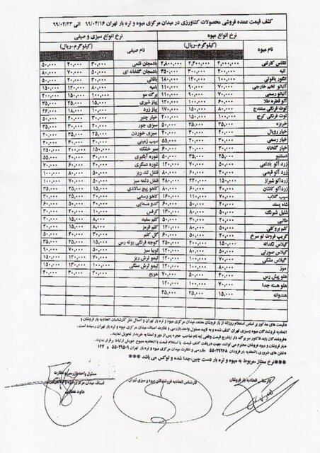 جدیدترین قیمت میوه و صیفی/ نوبرانهها در سراشیبی جدیدترین قیمت میوه و صیفی/ نوبرانهها در سراشیبی
