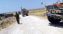 ارتش سوریه جلوی عبور خودروهای نیروهای آمریکا را در حومه الحسکه گرفت