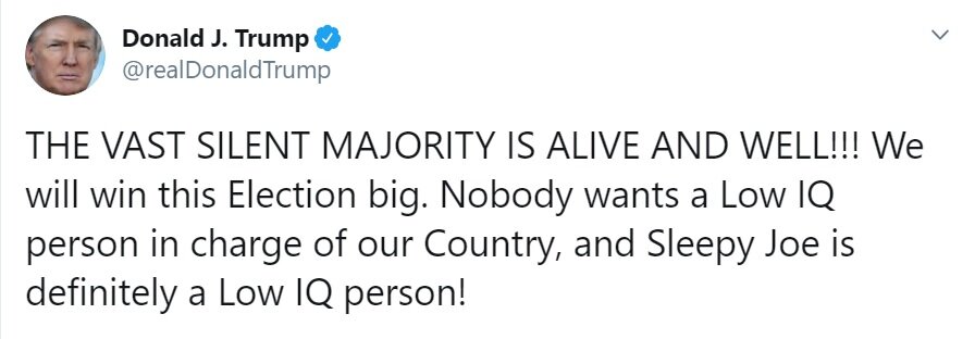 ترامپ: بایدن خواب‌آلود فردی با آی‌کیوی پایین است!