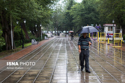 بارش باران در محورهای مازندران و گیلان