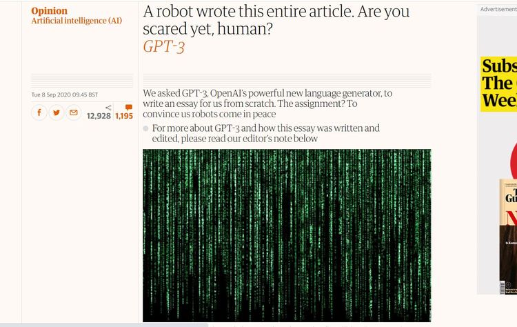 نامه یک ربات به انسان‌ها: از ما نترسید!