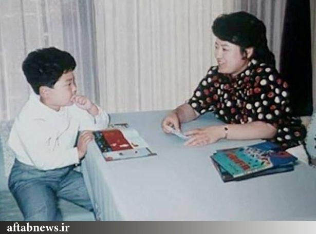عکس نادری از کودکی کیم جونگ اون، رهبر کره شمالی در کنار مادرش