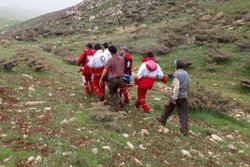نجات کوهنورد سقوط کرده به دره پیچ‌بن الموت قزوین
