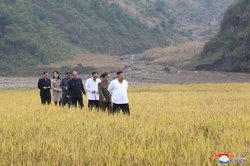 بازدید رهبر کره شمالی از مناطق سیل‌زده و حضور مجدد خواهرش در انظار عمومی