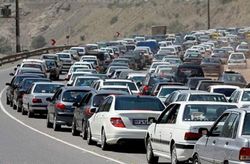 ترافیک در جاده های البرز سنگین شد