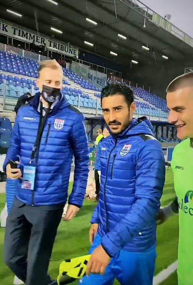 شادی رضا قوچاننژاد بعد از دبل گل/عکس شادی رضا قوچاننژاد بعد از دبل گل/عکس