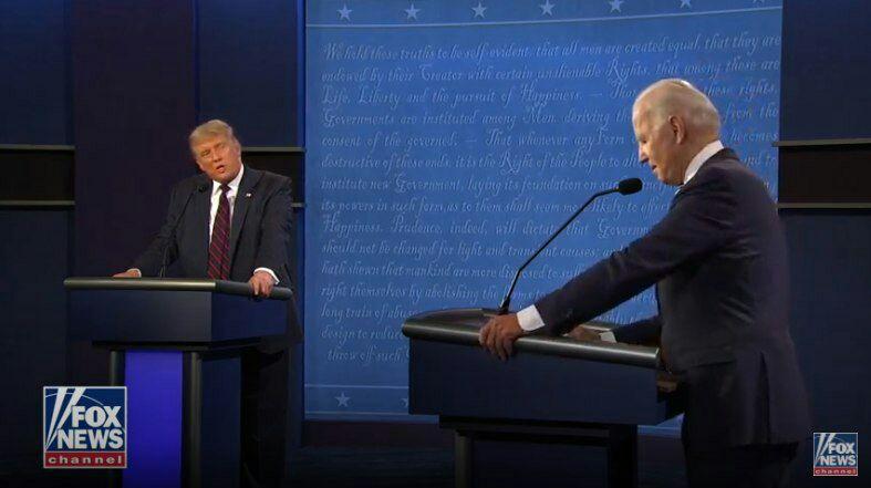 تصاویر| حاشیه‌های نخستین مناظره جنجالی ترامپ و بایدن