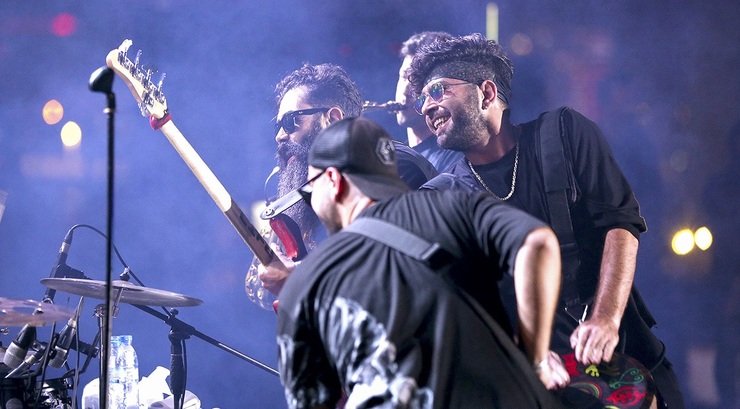 تصاویر| کنسرت گروه هوروش بند در جزیره کیش‎
