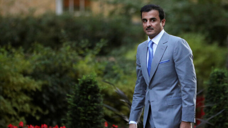 دیدار امیر قطر با مقام لیبیایی