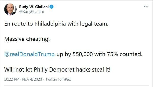 وکیل ترامپ: تقلب شد