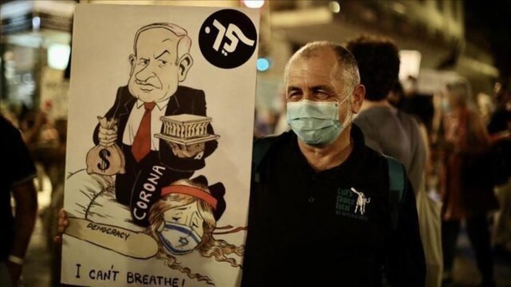 تظاهرکنندگان مخالف نتانیاهو: حالا نوبت توست کنار بروی!