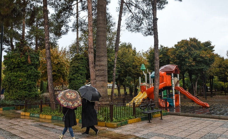 تصاویر| بارش نخستین باران پاییزی در شیراز