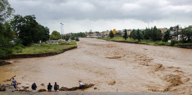 وضعیت نیمه سیلابی رودخانه ها