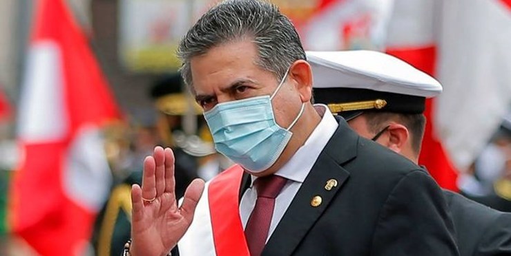 رئیس جمهور موقت پرو استعفا داد