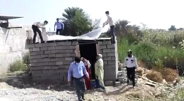 ورود بازرسی کل استان هرمزگان به حادثه تخریب منزل زن سرپرست خانوار