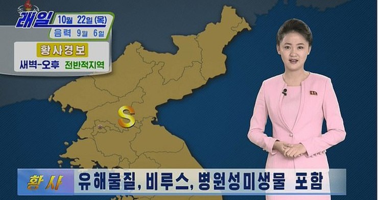 هشدار هواشناسی کره شمالی به مردم: گرد و غبار زرد رنگ حاوی کرونا از چین در راه است