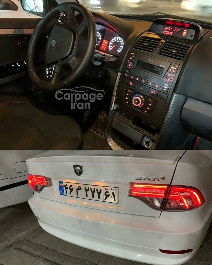 تصاویر| خودروی &laquo;سورن پلاس&raquo; با آپشن&zwnj;های جدید